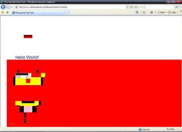 Acid2 tests uz Internet Explorer 7