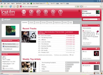 Mans last.fm lietotāja profils